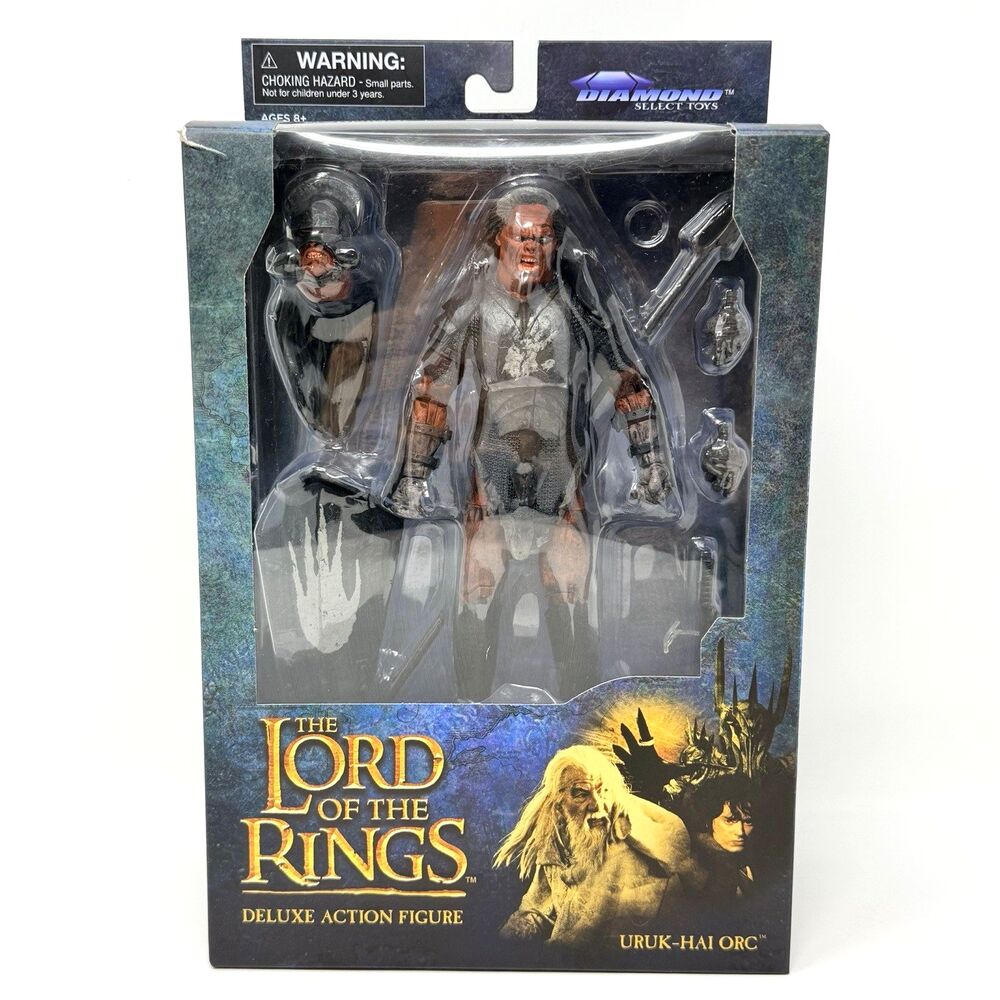 Diamond Select LOTR Uruk-Hai Orc Series 4 Deluxe Action Figure Sealed Boxed